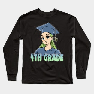 4th Grade Anime Otaku Kawaii Elementary School Long Sleeve T-Shirt